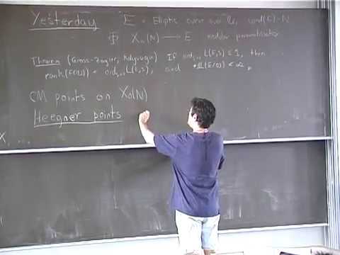 SummerSchool 20060801 1000 Darmon - The theorems of Gross-Zagier and Kolyvagin