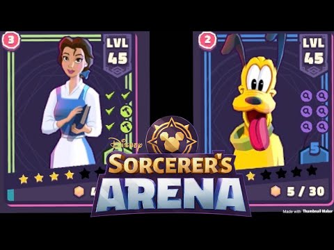 Disney Sorcerer's Arena - Heroes Campaign Bonus Elite Battles with Belle and Pluto
