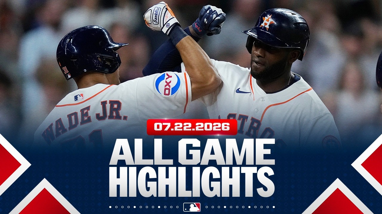 Highlights from ALL GAMES on 7/22 (Yordan Alvarez takes MLB HR lead, Max Muncy's CLUTCH HR & MORE!)