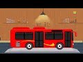 México ônibus Carros Garagem Desenho Animado Vídeo Para Crianças Toy Vehicle Mexico Bus