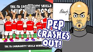 Download lagu PEP REACTS to Arsenal crushing Man City🏆 3-0 Community Shield Highlights mp3