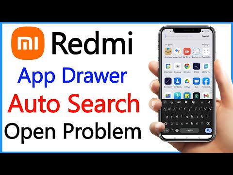 Redmi App Drawer Search Problem | Miui App Drawer Search Disable | App Drawer Auto Search Open