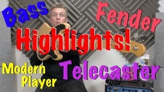 Video thumbnail for Highlights - Fender Modern Player Tele Bass - Review By Stick by Andertons Music Co