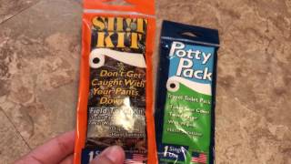 Sh*t Kit and Travel Toilet Kit - Potty Packs