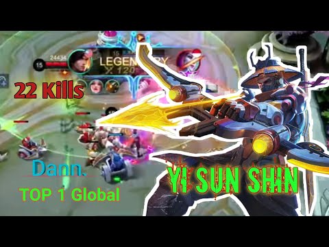 Yi sun shin was quick to kill many enemies - Top 1 Global Yi Sun Shin by Dann. - MLBB