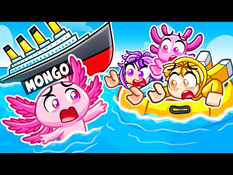 I Became A AXOLOTL And GOT Trapped on a SINKING SHIP in Roblox!