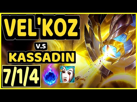 AZZAPP (VEL'KOZ) vs KASSADIN - 7/1/4 KDA MID GAMEPLAY - EUW Ranked MASTER