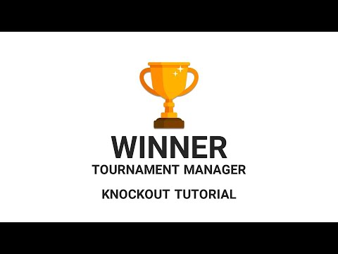 Winner Tournament Maker - Knockout / Playoff Tutorial - Official
