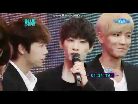 120628 Mnet 20's choice blue carpet interview - LT,Sd,EH & DH