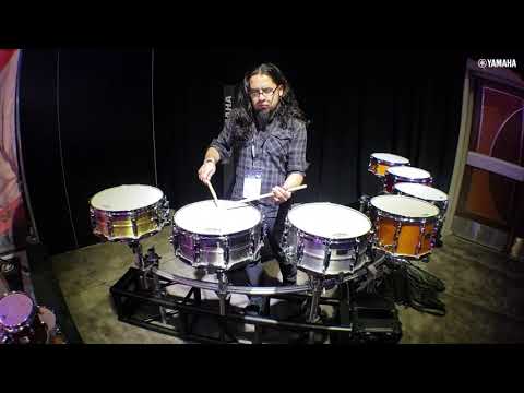NAMM 2019 Yamaha Drums Tour Custom, Recording Custom Snares