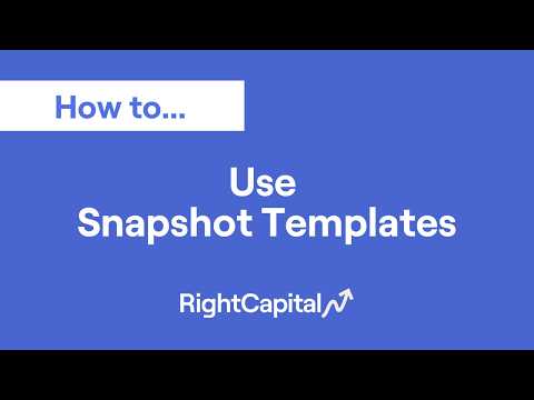 Use Snapshot Templates (2:09)