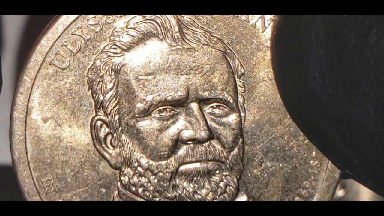 2011 P ULYSSES S. GRANT US PRESIDENTIAL DOLLAR COIN WITH A RIM EDGE MINT ERROR