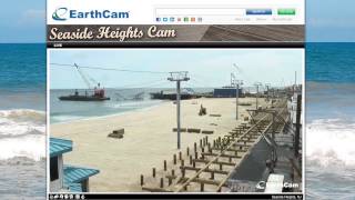 Seaside Heights Jet Star Roller Coaster Removal Video by EarthCam