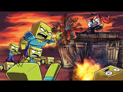 Minecraft | ZOMBIE BASE CHALLENGE - Zombie Horde Attacks! (How Long Can I LAST?)