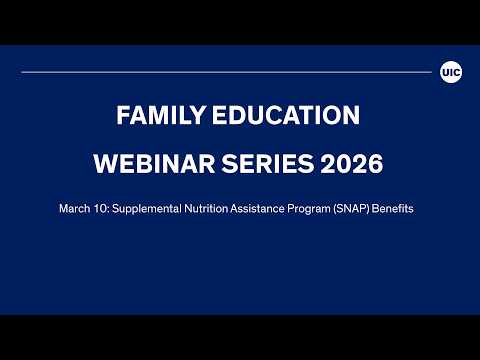 DSCC Family Education Webinar Series 2026: SNAP Benefits