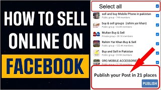 How to Sell anything Online in Facebook Groups | #online #sell  #facebookgroup #in1click