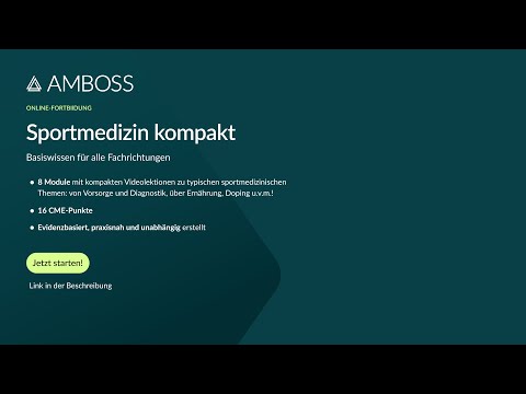 Sportmedizin: Einblick in die Online-Fortbildung