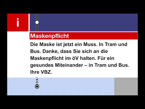 VBZ Ansage - Maskenpflicht