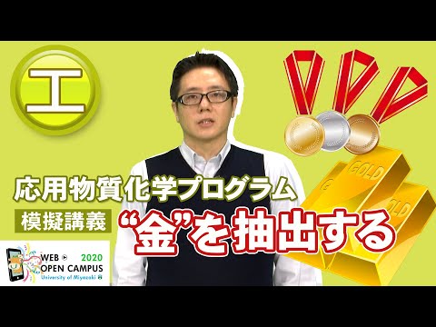 「AIを活用した世界最高水準の金抽出剤開発」工学部・大島 達也