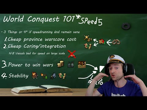 Eu4 Lecture: World Conquest 101 - how to SPEEDRUN The Three Mountains