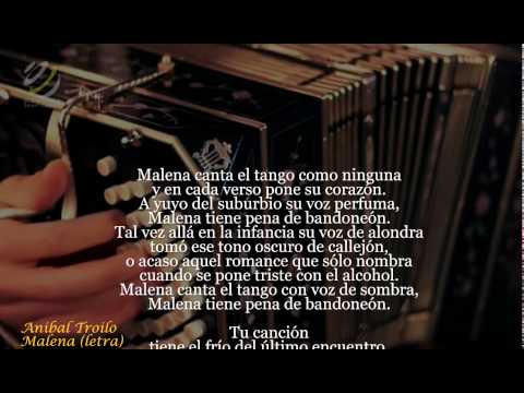 Anibal Troilo - Malena (Letra)