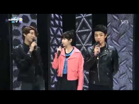 [HD] 130217 MC Kwanghee&Lee Hyunwoo&IU Cut 1 @ Inkigayo