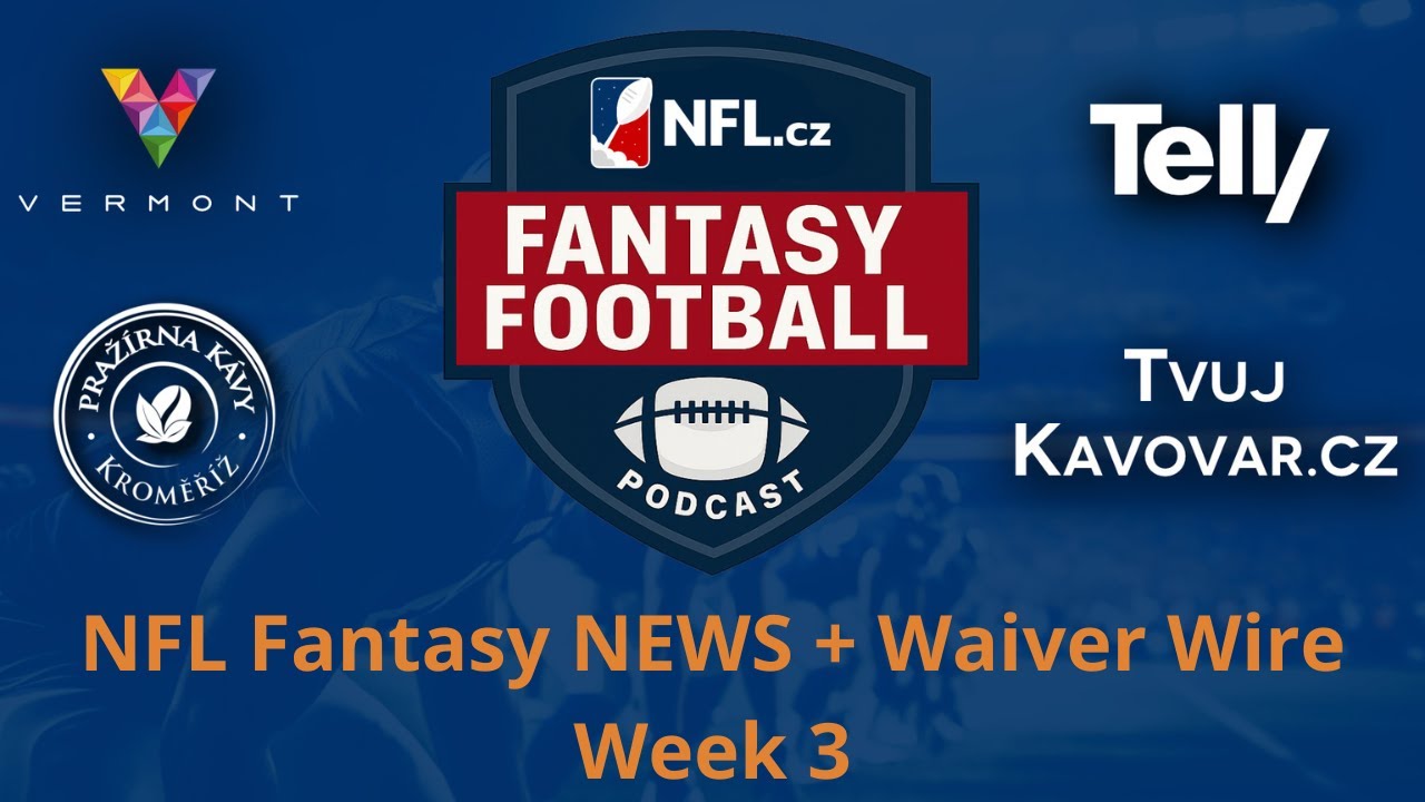 náhled NFL Fantasy NEWS + Waiver Wire WEEK 3