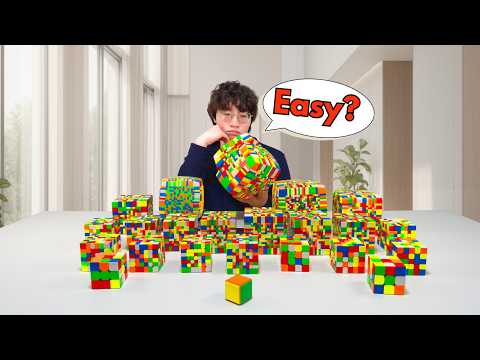 I tried to solve EVERY Rubik's Cube size! (1x1-21x21)