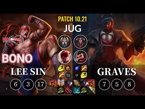 KT Bono Lee Sin vs Graves Jungle - KR Patch 10.21
