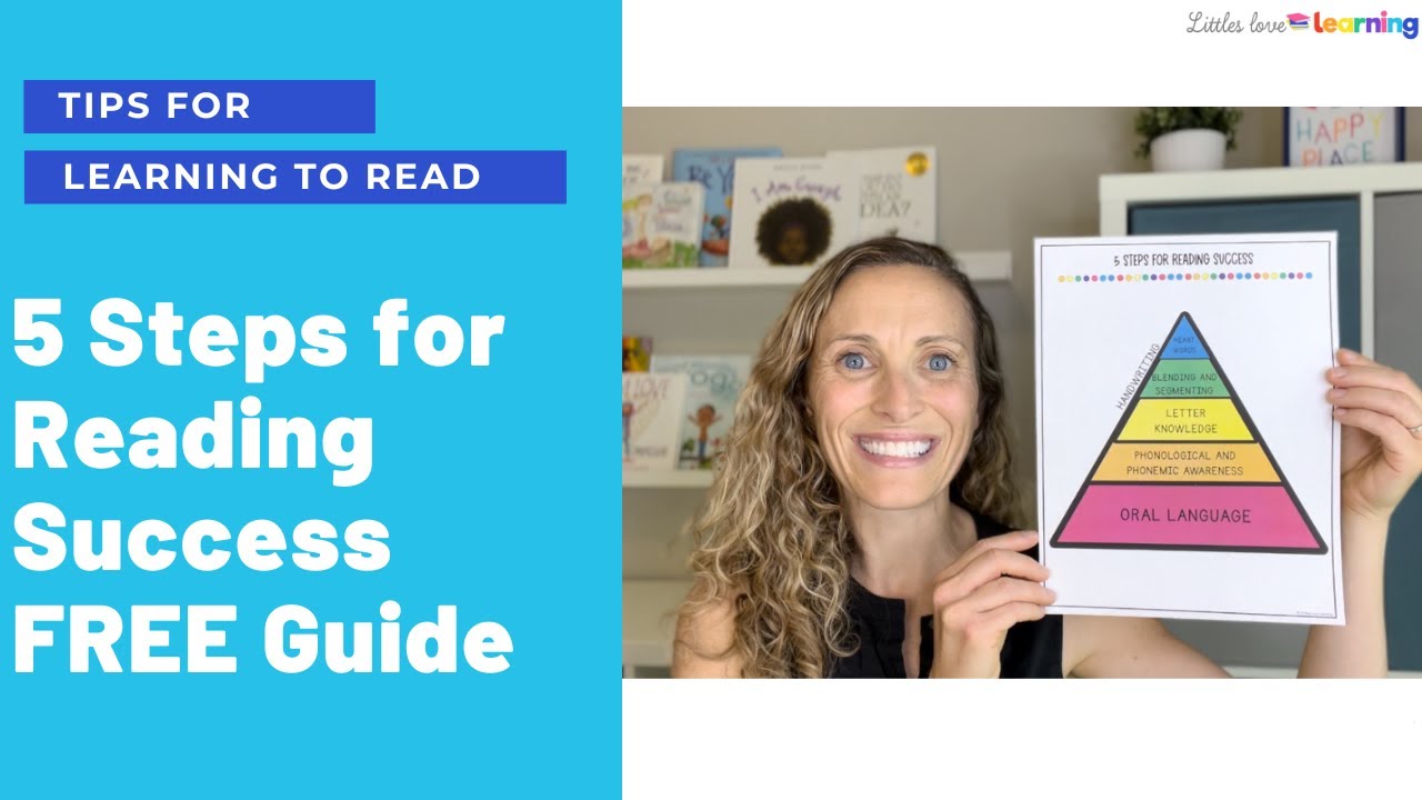 5 Steps for Reading Success FREE Guide | How to Teach Your Child to Read in Preschool & Kindergarten