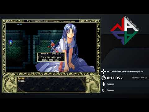 ARPGME 2018 - Ys I Chronicles/Complete/Eternal | Any% | by Kreggan