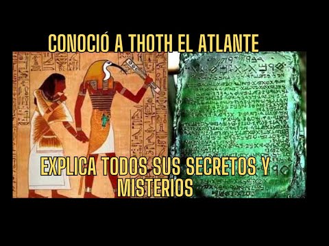 EL MAESTRO ESPIRITUAL QUE LO EXPLICA TODO SOBRE THOTH EL ATLANTE