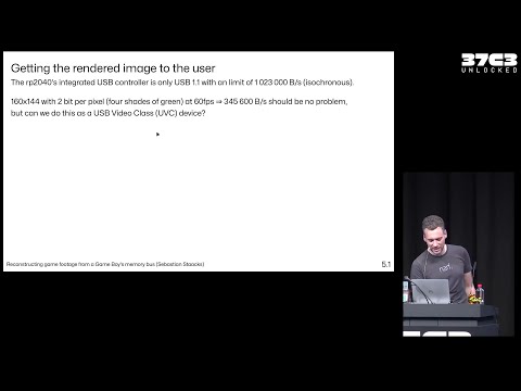 37C3 -  Reconstructing game footage from a Game Boy's memory bus