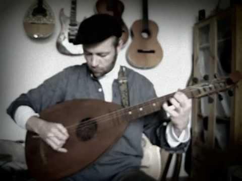 Hans Neusiedler auf Gitarrenlaute/Hans Newsidler on lute-guitar