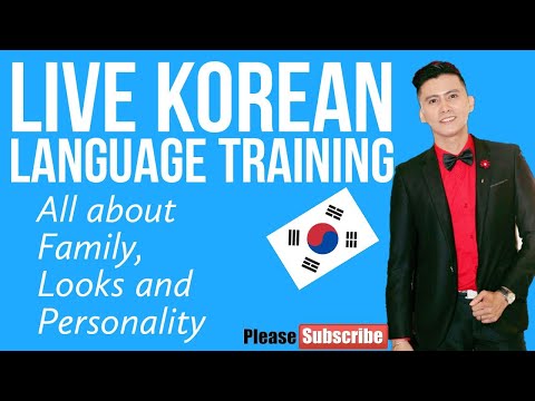 , title : 'KOREAN LIVE TRAINING: FAMILY, LOOKS AND PERSONALITY'