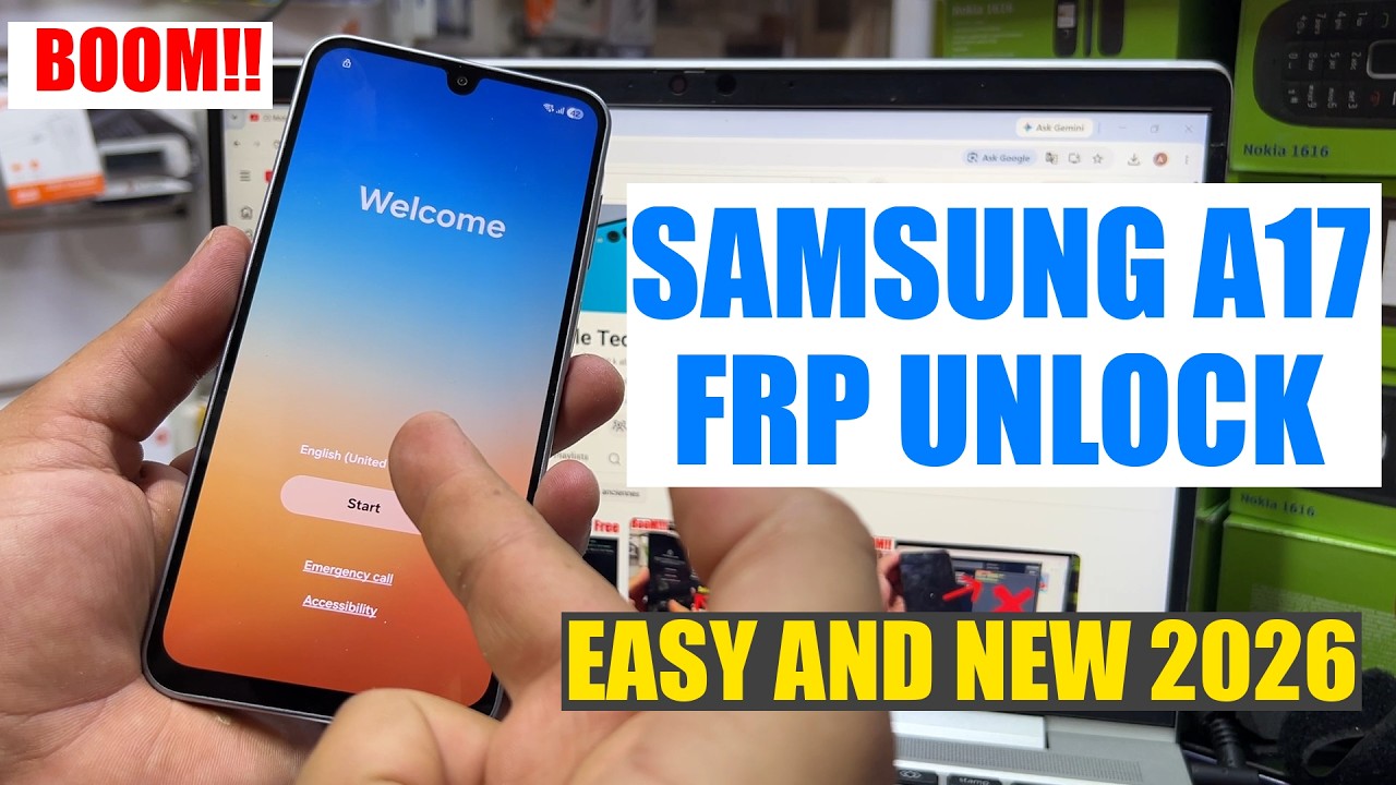 Samsung A17 FRP Bypass 2026 Android 16 | remove google account a17 | Samsung A17 FRP unlock 2026