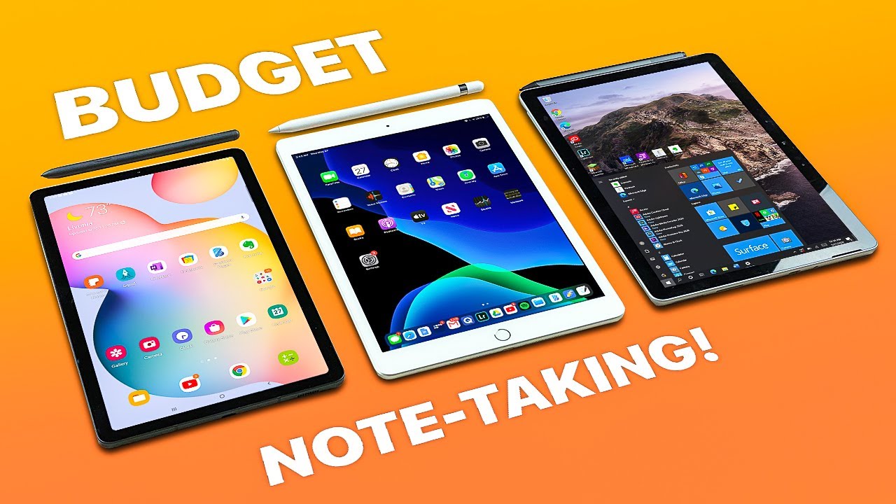 iPad 7th gen + 8th gen vs Tab S6 Lite vs Surface Go 2 - BUDGET Note-taking!