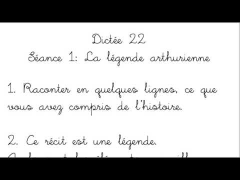 CM2 CAMUS - CE2/CM1 AUBRAC - Dictée n°22 - Histoire des arts