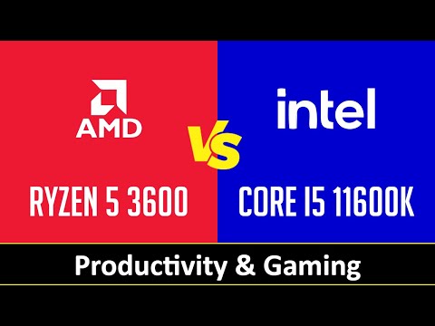 AMD Ryzen 5 3600 vs Intel Core i5 11600K - Productivity & Gaming (RTX 3080)