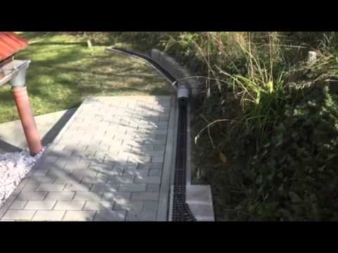 Erster kurzer Streckenabschnitt der Gartenbahn ist fertig!