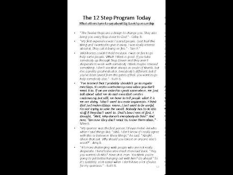 GOING THROUGH THE 12 STEPS WITH CLARENCE SNYDER