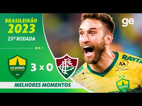 Gols e lances de Cuiabá x Fluminense