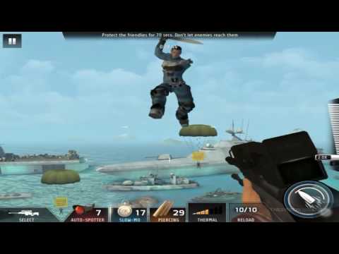 Kill Shot Bravo Region 18 Primary Mission 50 - Protect the friendlies for 70 secs (Slo-Mo Gameplay)