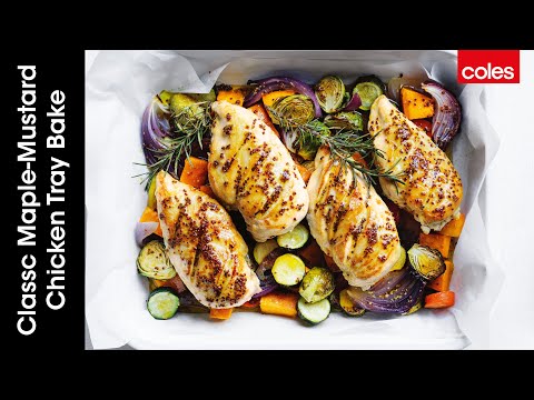Classic Maple-Mustard Chicken Tray Bake