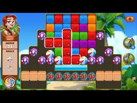 Lost Island Blast Adventure Level 1877 NO BOOSTERS - A S GAMING ✔️