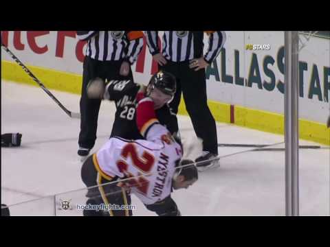 Eric Nystrom vs Mark Fistric Jan 27, 2010