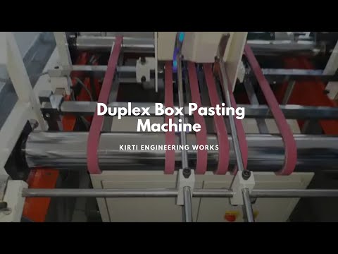 Duplex Box Pasting Machine