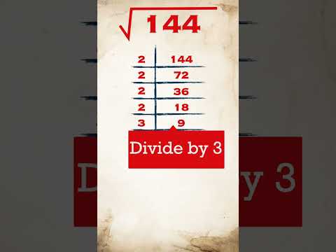 Square Root of 144 | 144 ka vargmul | #shorts #viral #funny #trending #squareroot