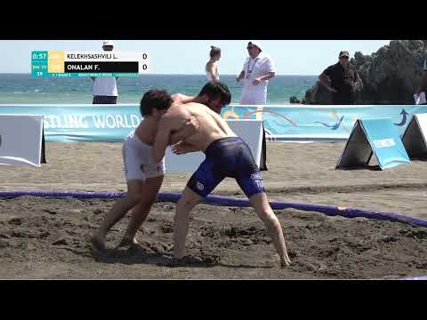Round 2 Men's BW - 70 kg: L. KELEKHSASHVI (GEO) v. F. ONALAN (TUR)