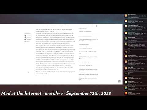 Ralph's new article - Mad at the Internet